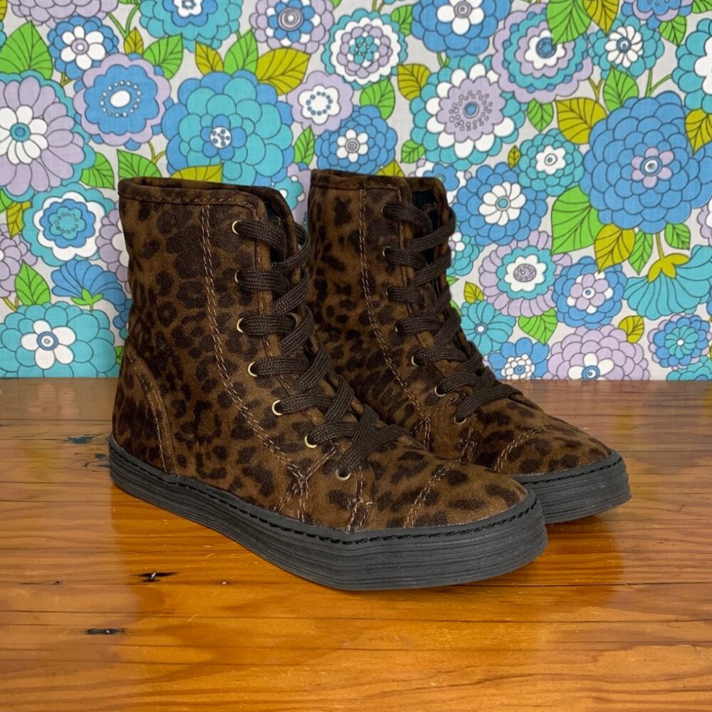 Airwalk Leopard Print High Tops  Size:7.5